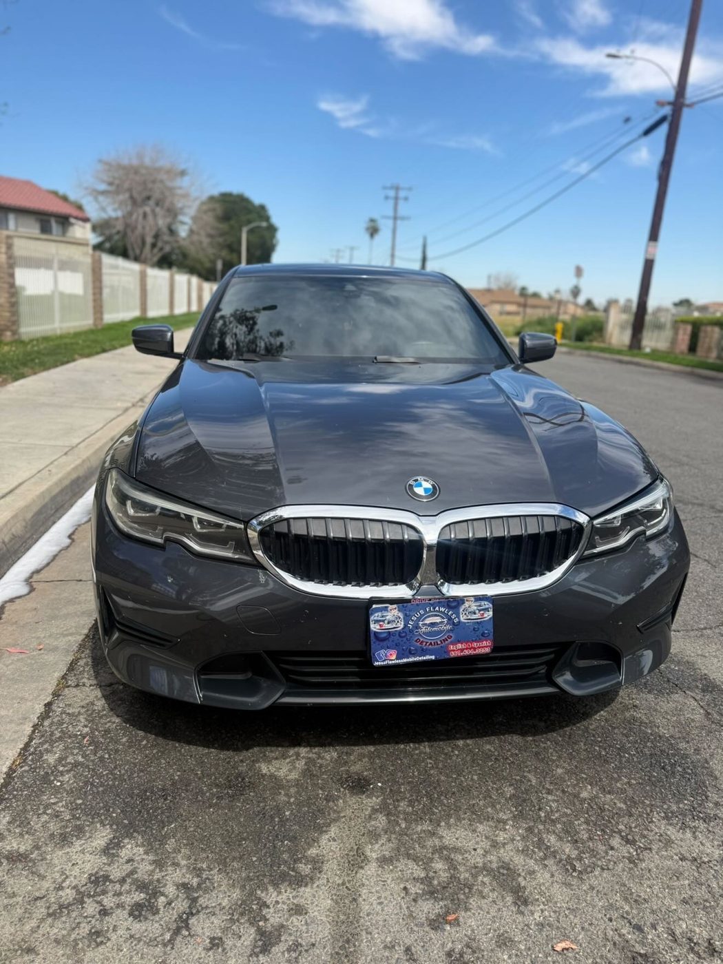 BMW 3 Series with a spotless, polished front end